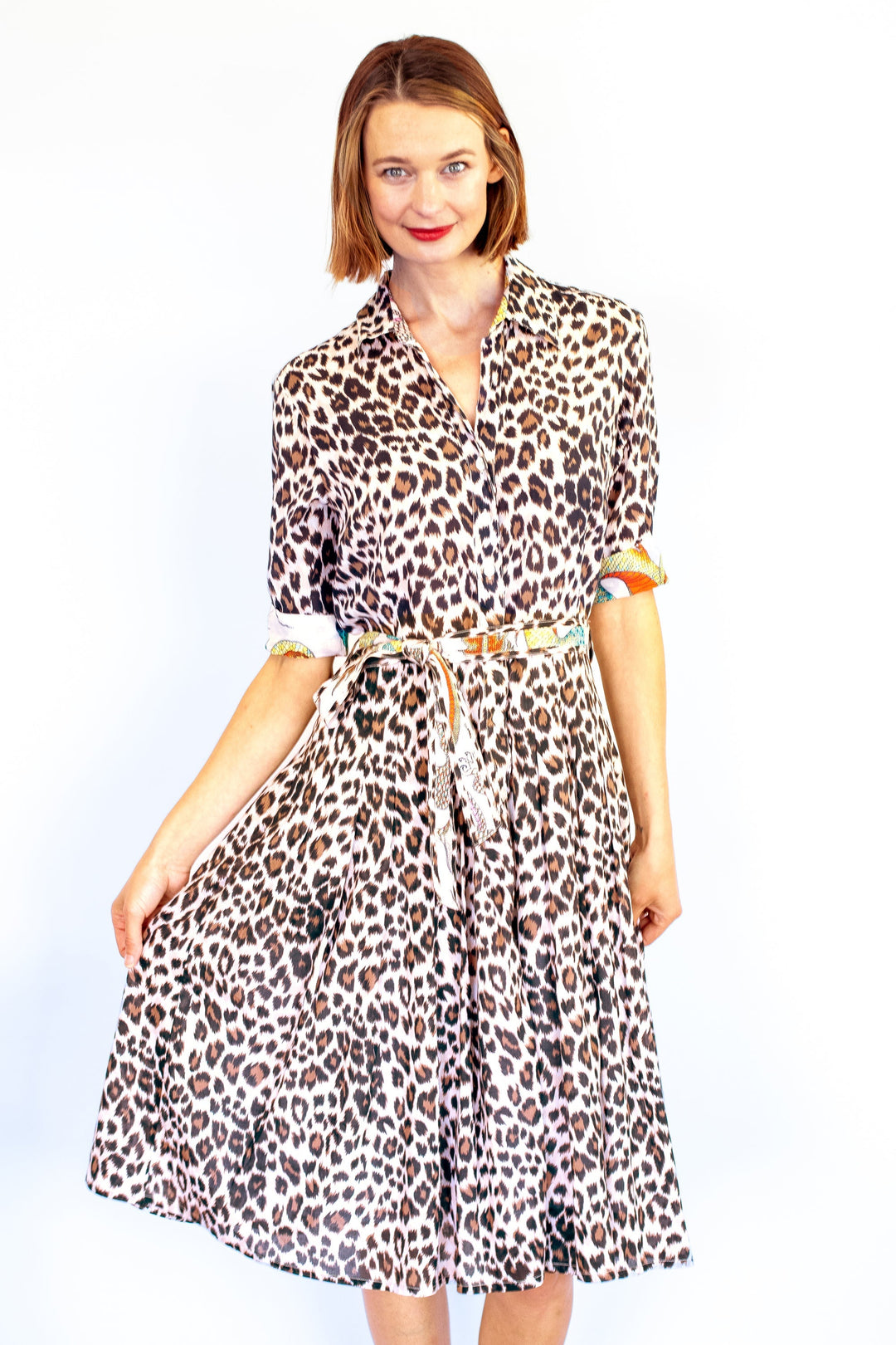 Dizzy-Lizzie Mrs. Maisel Dress Cheetah Print