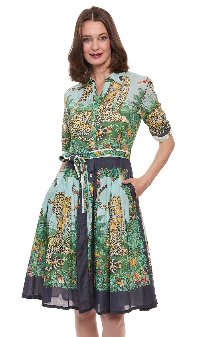 Dizzy-Lizzie Mrs Maisel Dress - Safari Print available at Barbara Katz