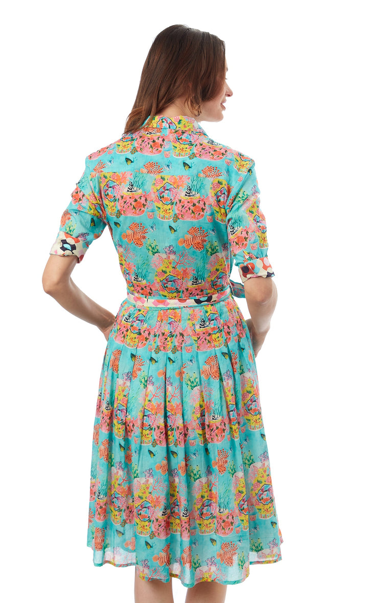 Dizzy-Lizzie Mrs Maisel Dress - Flowers And Dragons available at Barbara Katz