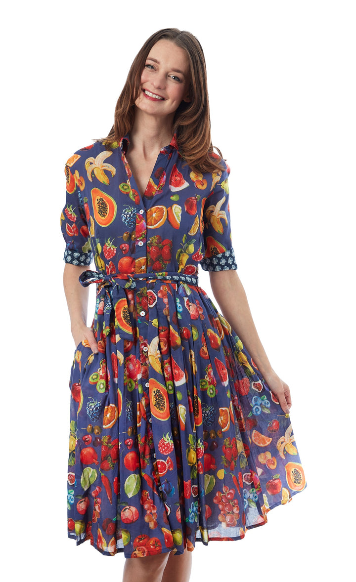 Dizzy-Lizzie Mrs Maisel Dress - Fruit Print available at Barbara Katz