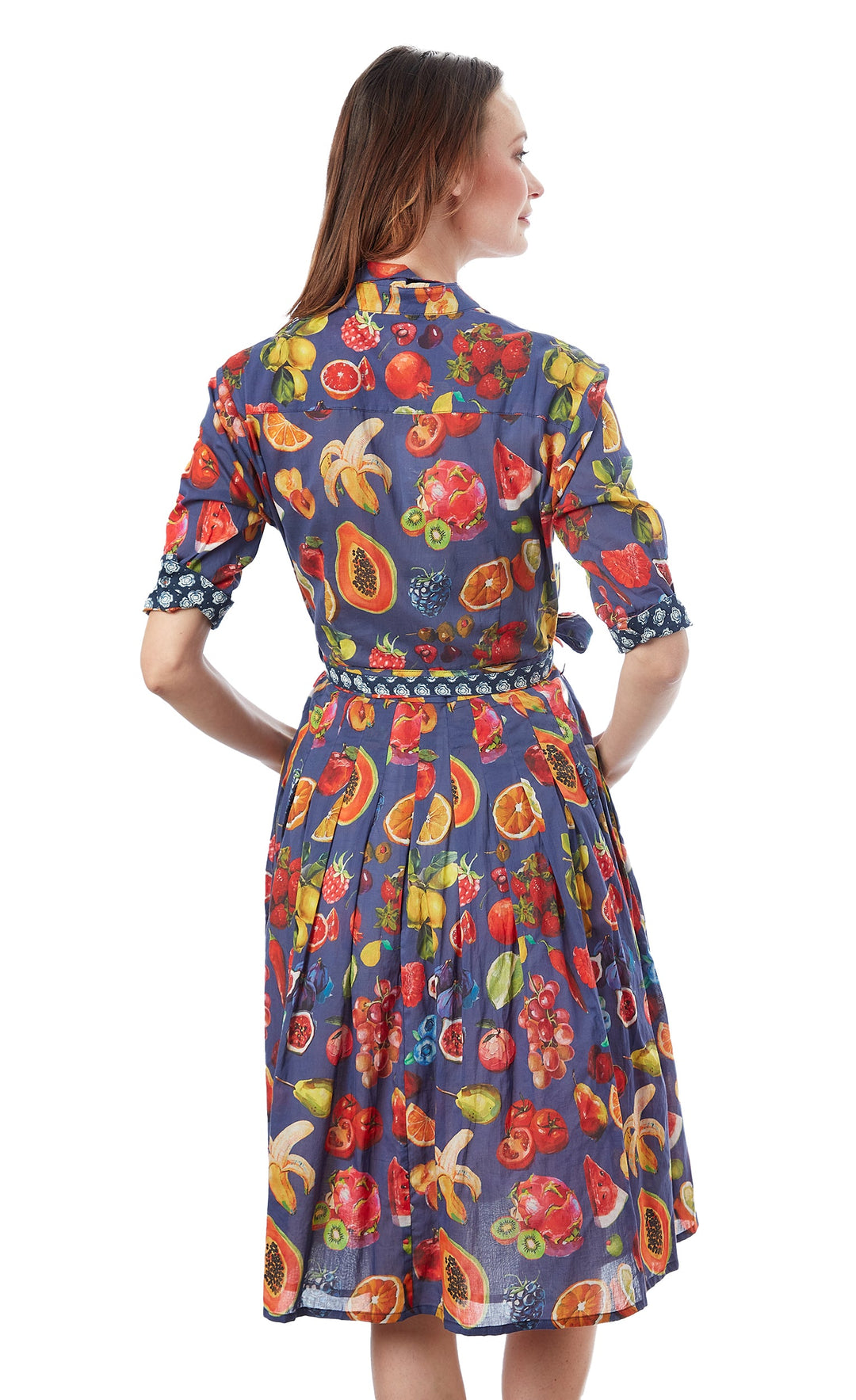 Dizzy-Lizzie Mrs Maisel Dress - Fruit Print available at Barbara Katz