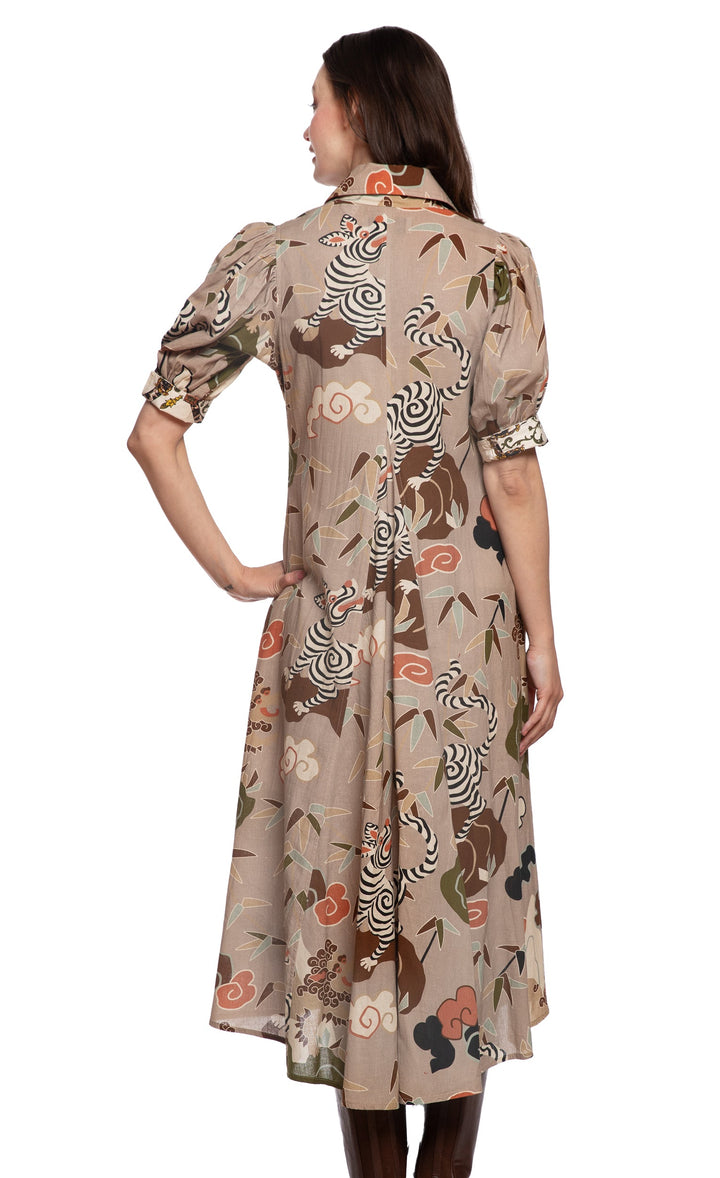 Dizzy-Lizzie Montauk Dress - Safari Print available at Barbara Katz