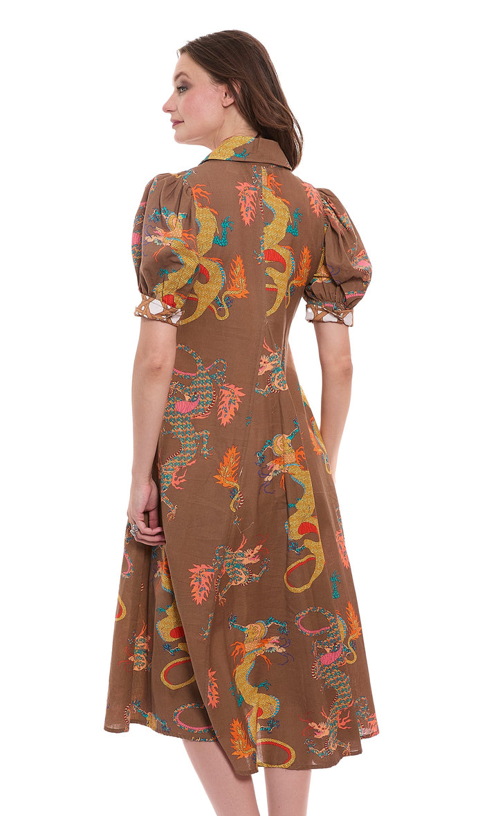 Dizzy-Lizzie Montauk Dress in Chocolate Dragon available at Barbara Katz
