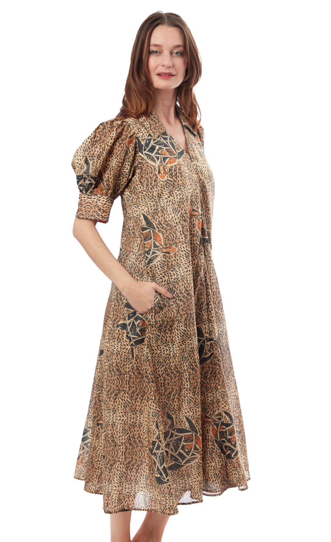 Dizzy-Lizzie Montauk Dress - Turtles Print available at Barbara Katz