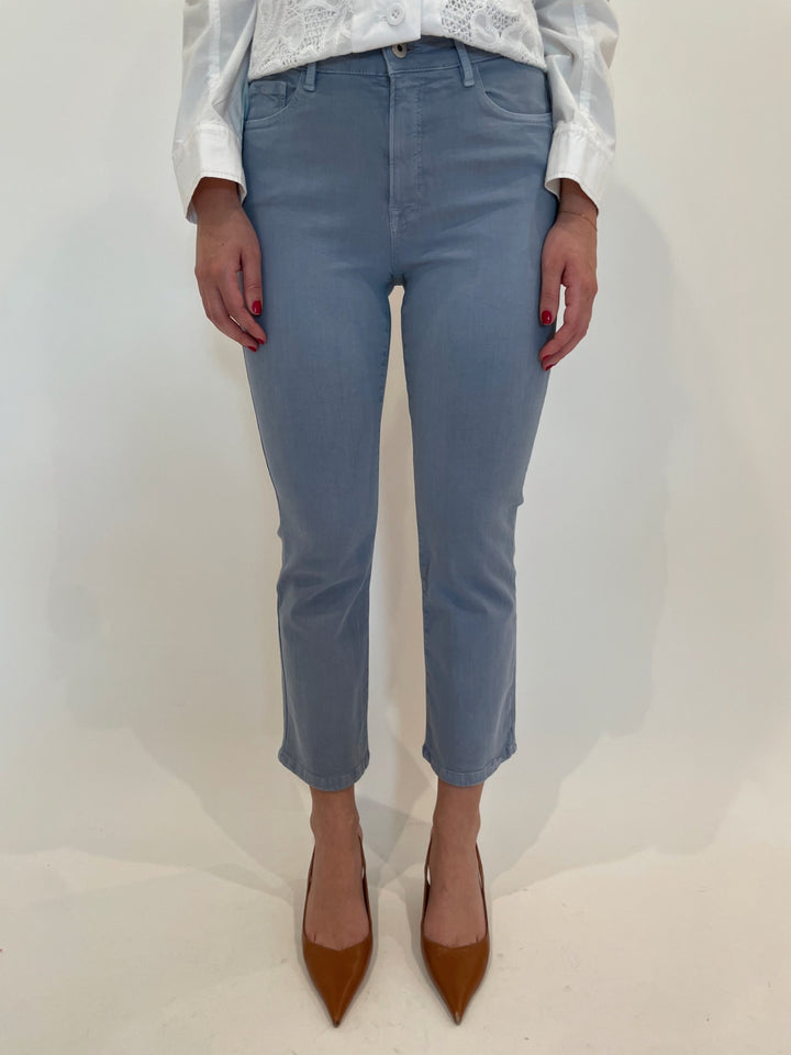 Elliott Lauren Bootcut Jeans in Chambray available at Barbara Katz