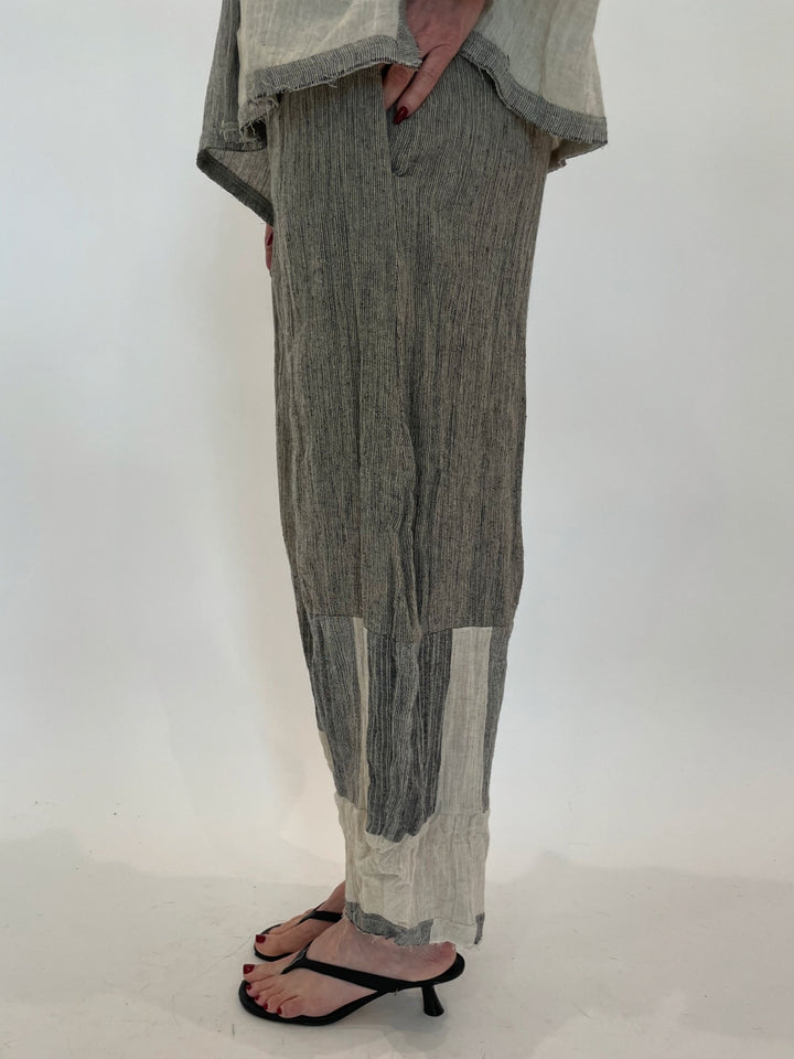 Ozai N Ku Pam Crinkle Pants in Cork available at Barbara Katz