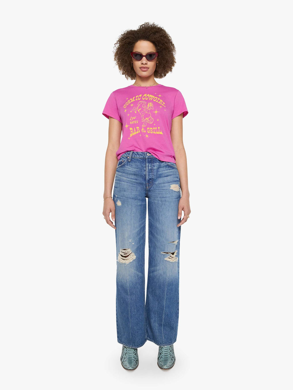Mother The Lil Goodie Goodie Top - Cosmic Cowgirl Bar & Grill available at Barbara Katz