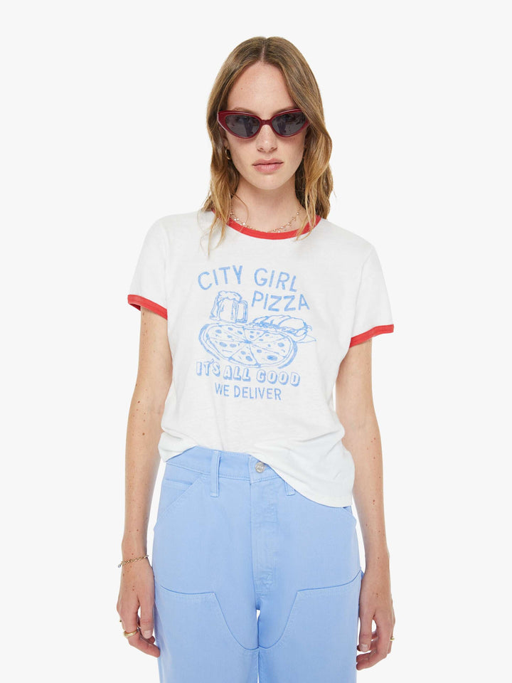 The Lil Goodie Ringer Tee - City Girl Pizza