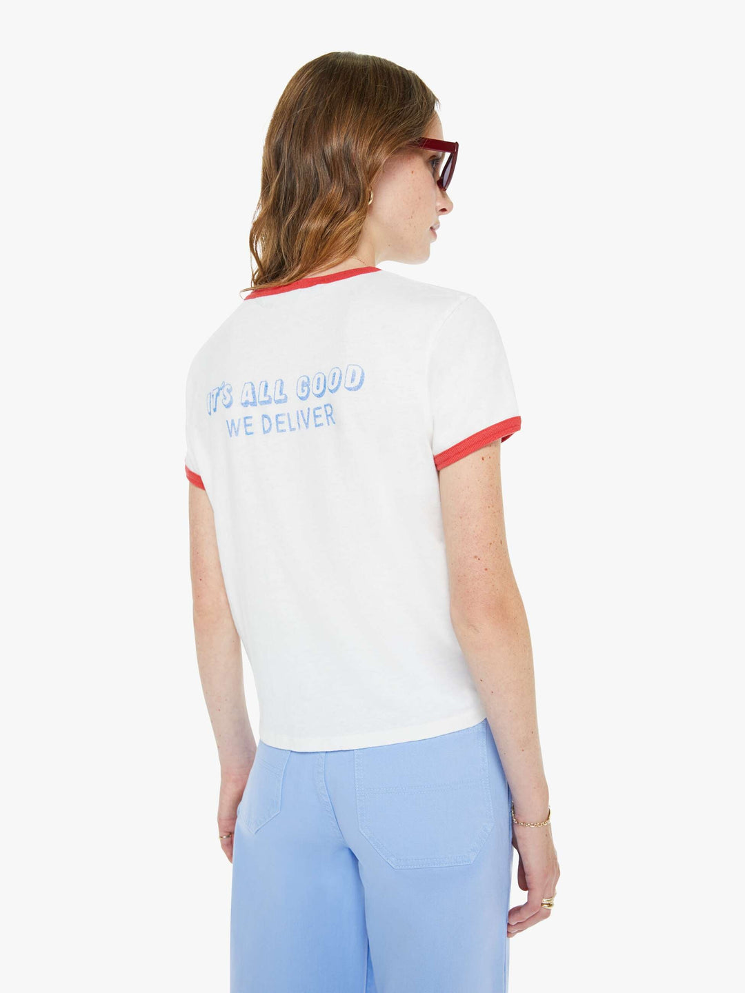 The Lil Goodie Ringer Tee - City Girl Pizza