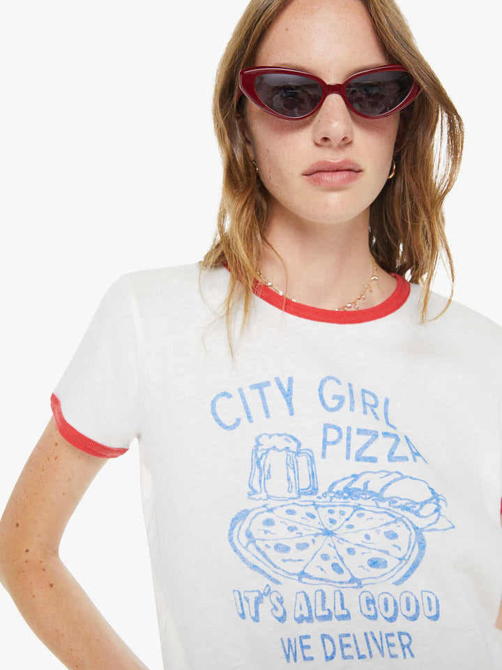The Lil Goodie Ringer Tee - City Girl Pizza