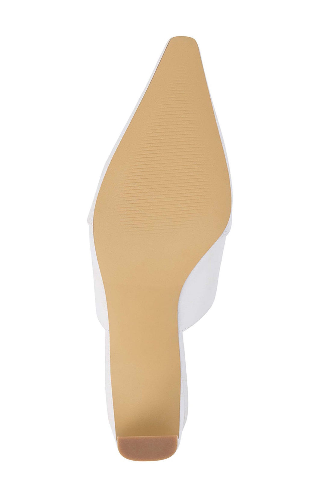 Matisse Crawford Pointed Toe Mule in White available at Barbara Katz
