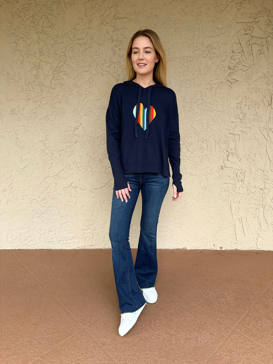 J Society Heart Hoodie - Navy