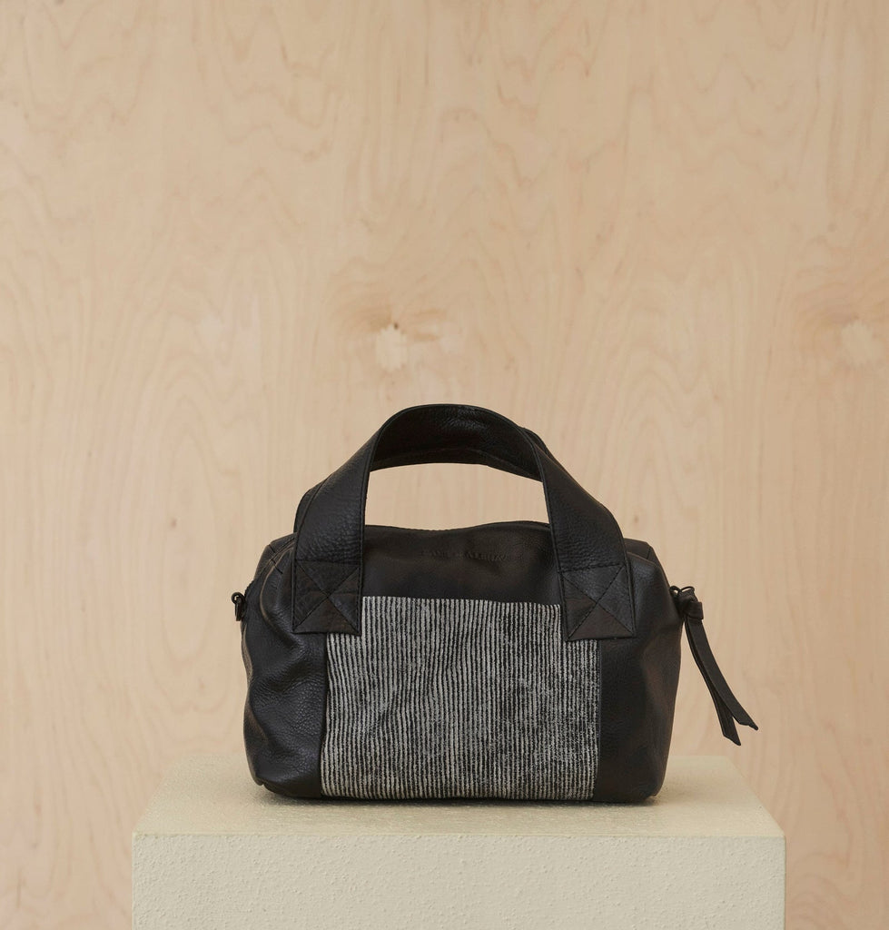 Daniella Lehavi Libi Small Satchel - Black & White Stripes