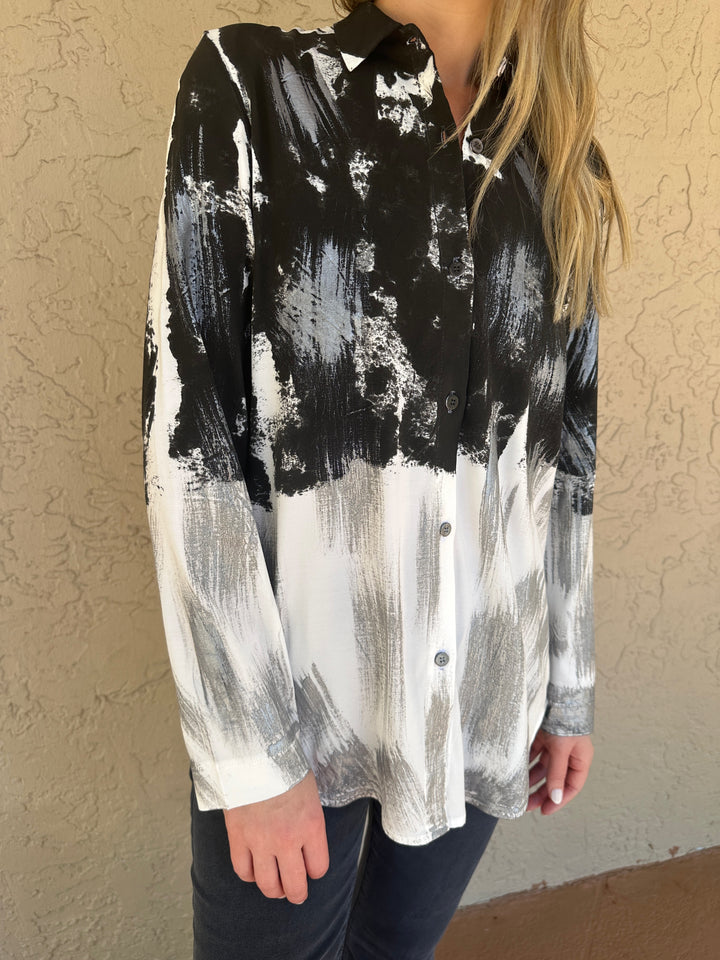 Mela Rosa Handpainted Shirt - Abba