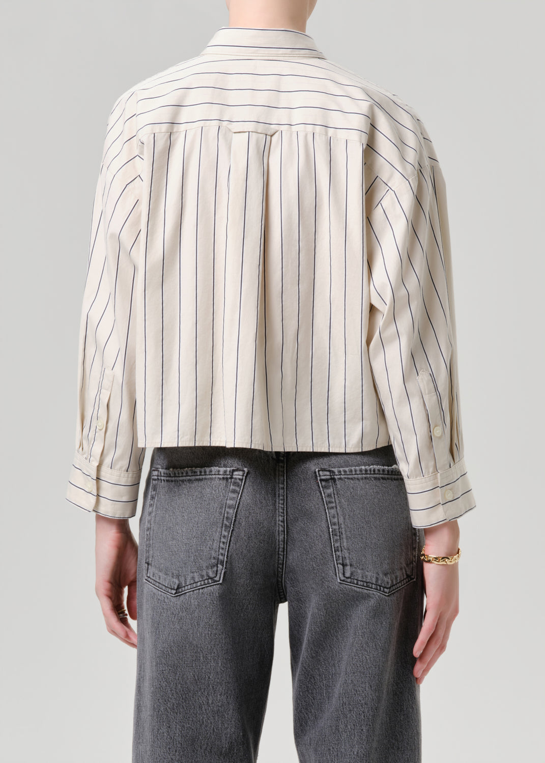 Citizens of Humanity Petit Ami Shirt in Ramble Stripe available at Barbara Katz