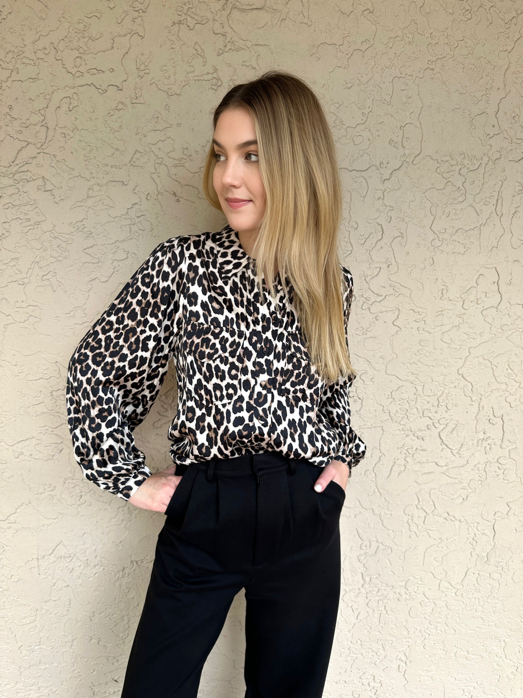 Suncoo Lanna Leopard Blouse