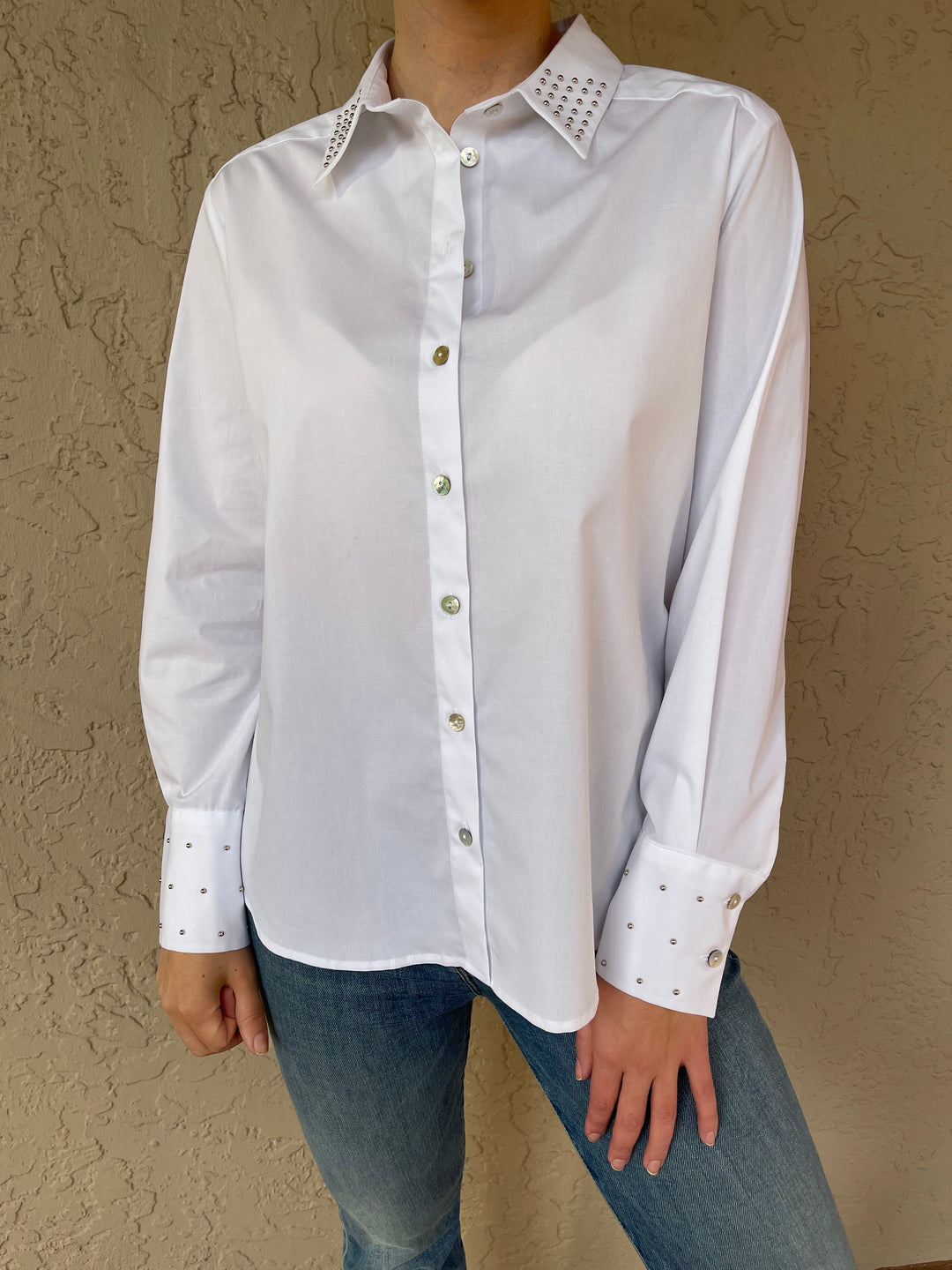 Studded Classic Button Down