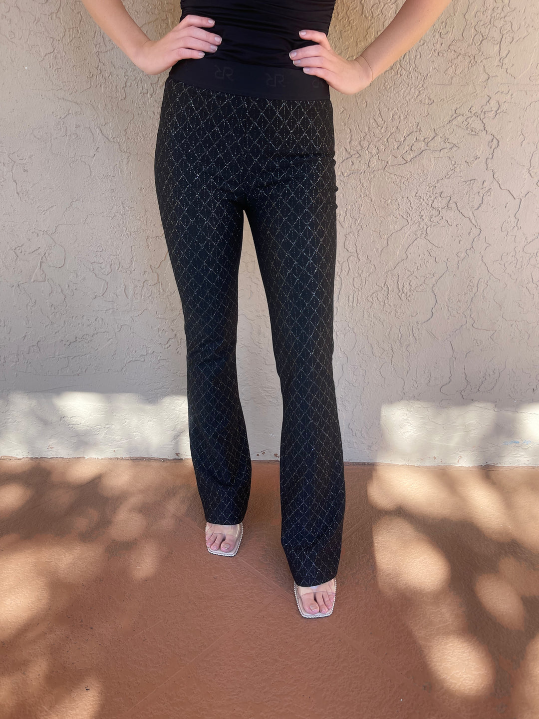 RAFFAELLO ROSSI Macy 7/8 Boot Cut Pant - Black