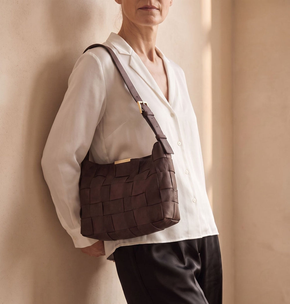 Daniella Lehavi Philly Tote Bag in Espresso available at Barbara Katz