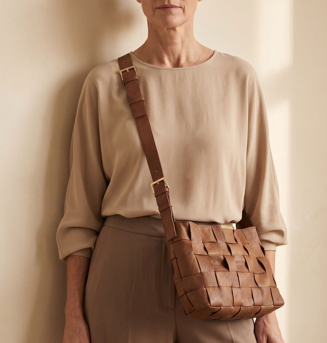 Daniella Lehavi Philly Tote Bag in Hazelnut available at Barbara Katz