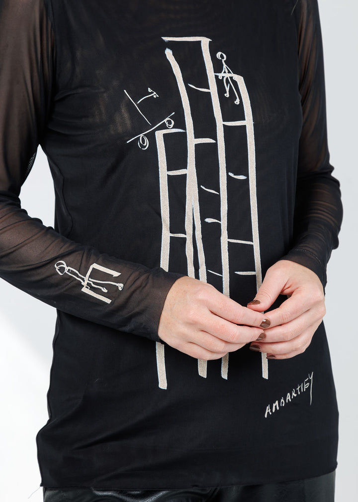 AMB Florence Double Sheer Top in Ascend available at Barbara Katz