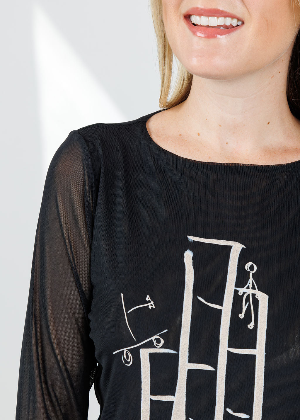 AMB Florence Double Sheer Top in Ascend available at Barbara Katz