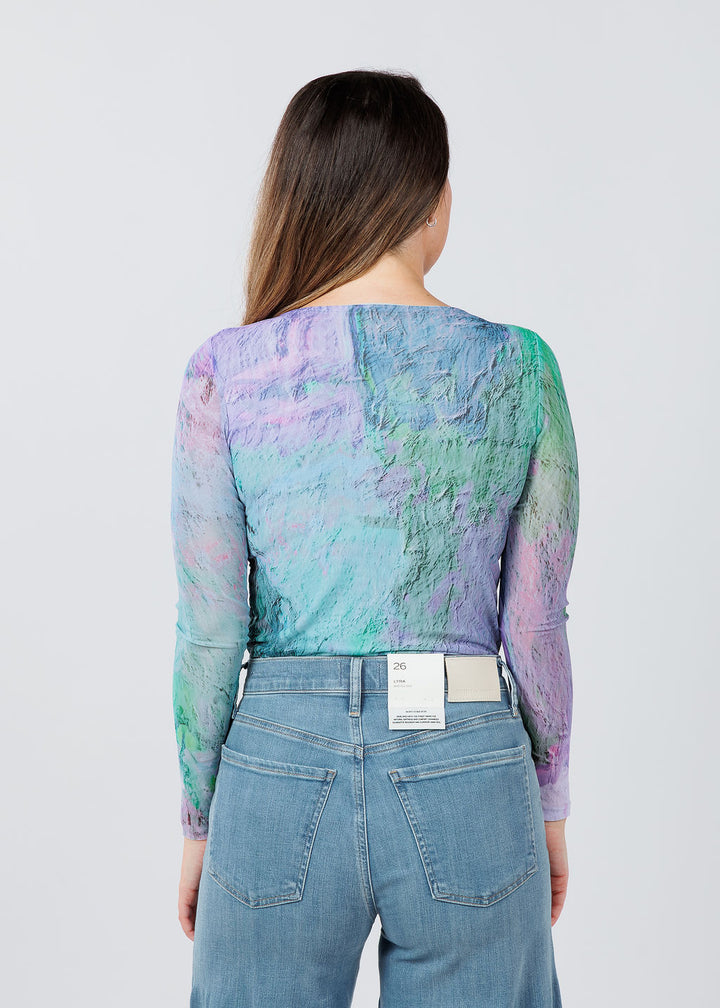 AMB Designs Florence Double Sheer Top in Pastel Dream available at Barbara Katz