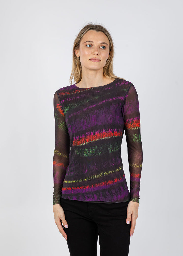 AMB Florence Double Sheer Top in Taos available at Barbara Katz