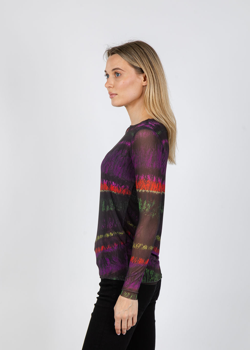 AMB Florence Double Sheer Top in Taos available at Barbara Katz