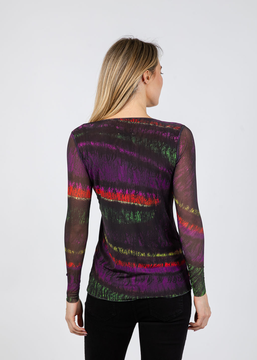 AMB Florence Double Sheer Top in Taos available at Barbara Katz