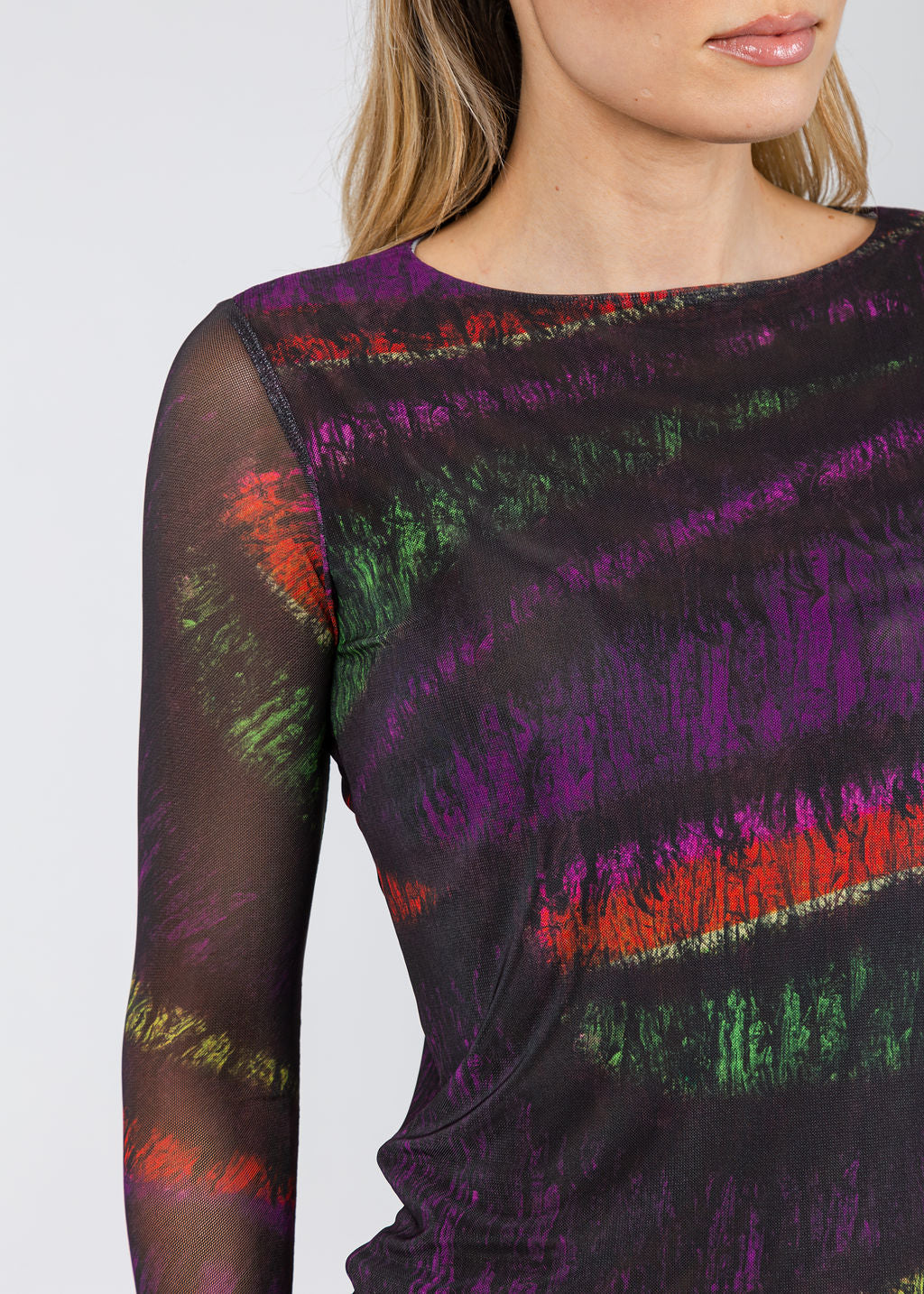 AMB Florence Double Sheer Top in Taos available at Barbara Katz