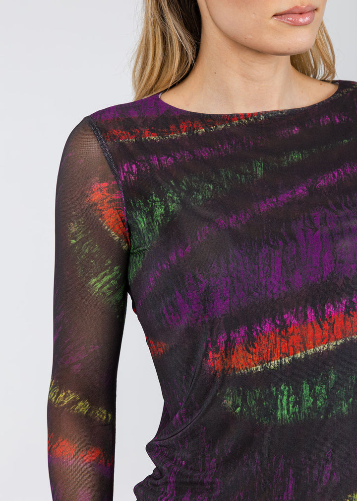 AMB Florence Double Sheer Top in Taos available at Barbara Katz