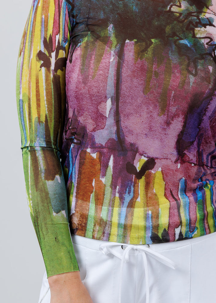 AMB Designs NudiTee Sheer Top in Daydream available at Barbara Katz