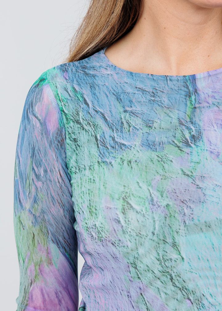AMB Designs Florence Double Sheer Top in Pastel Dream available at Barbara Katz