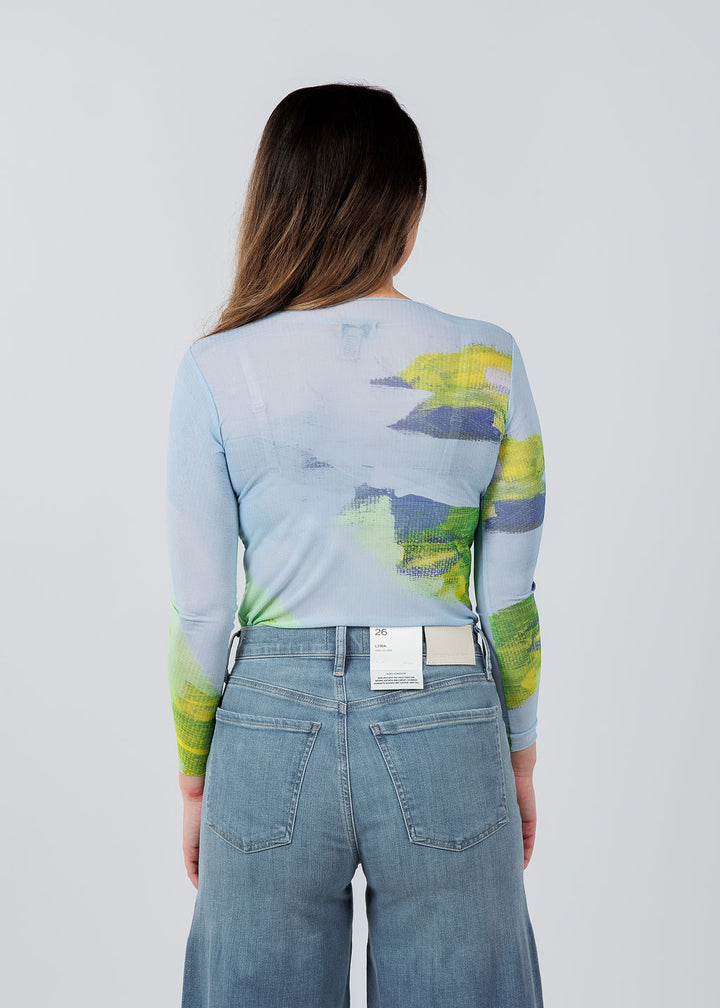 AMB Designs NudiTee Sheer Top in Easy Breezy available at Barbara Katz