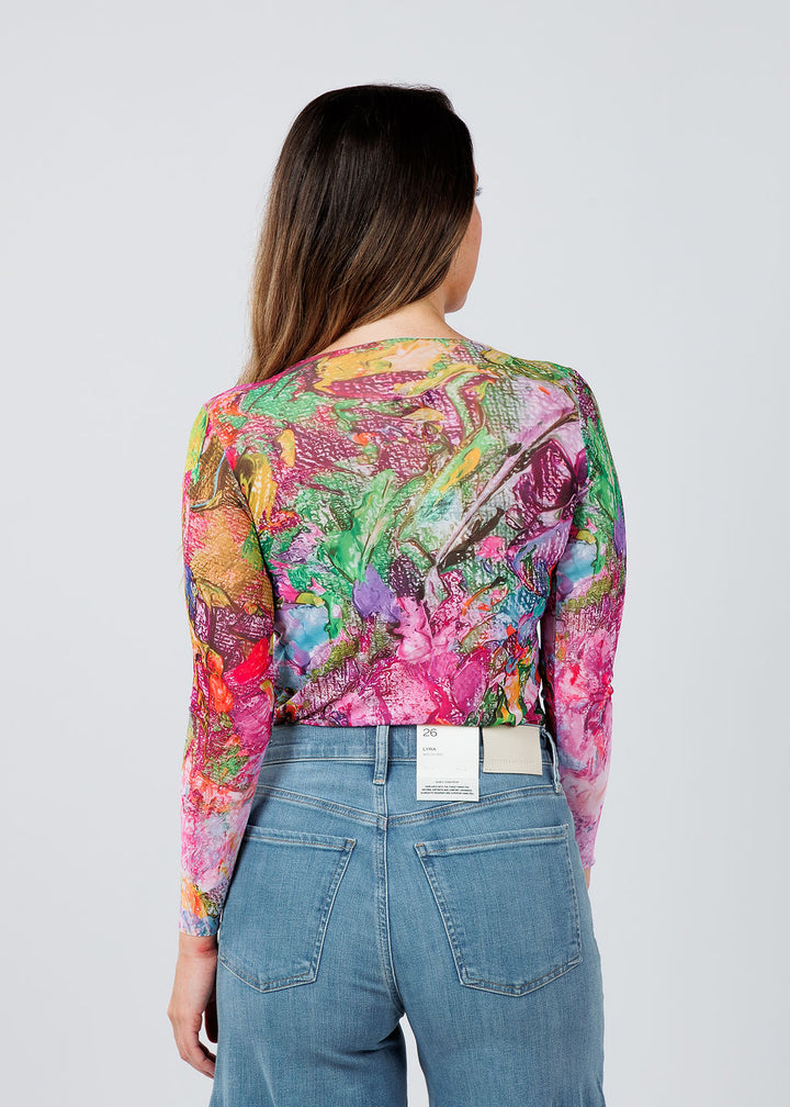 AMB Designs NudiTee Sheer Top in Reverie available at Barbara Katz