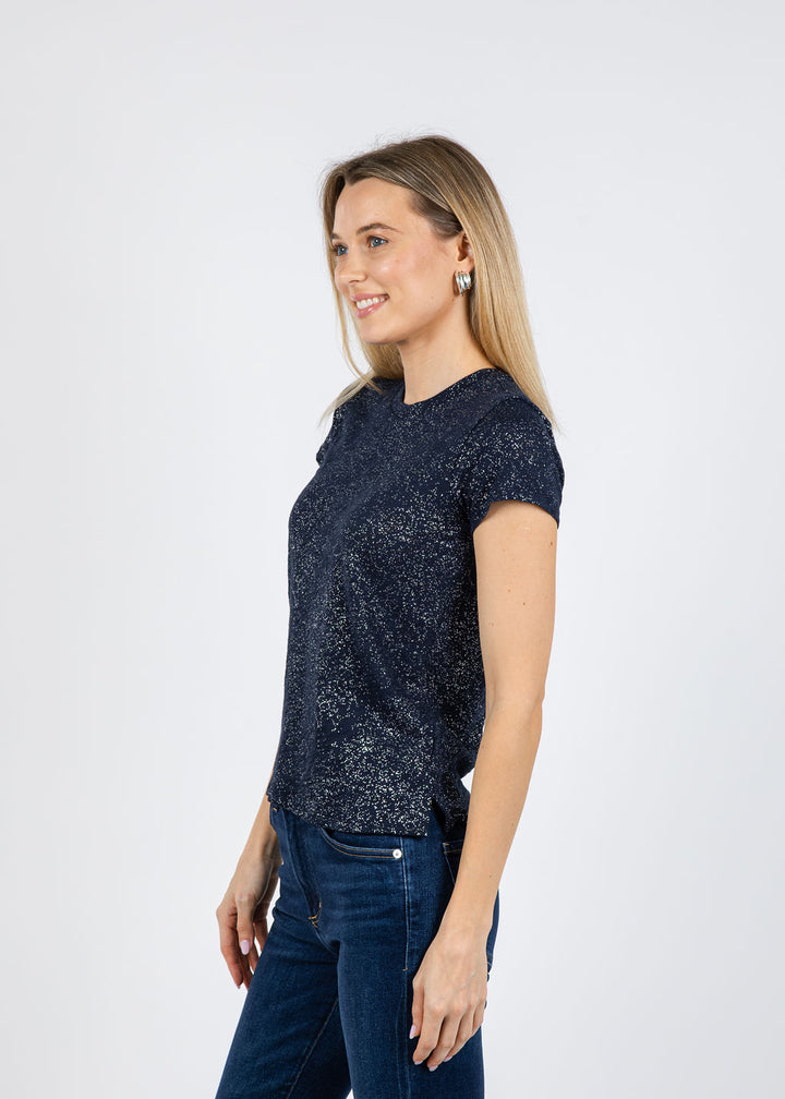 ATM School Boy Tee in Obsidian/Silver available at Barbara Katz