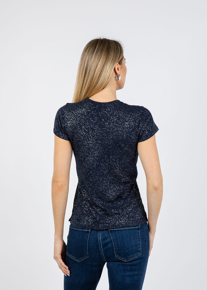 ATM School Boy Tee in Obsidian/Silver available at Barbara Katz