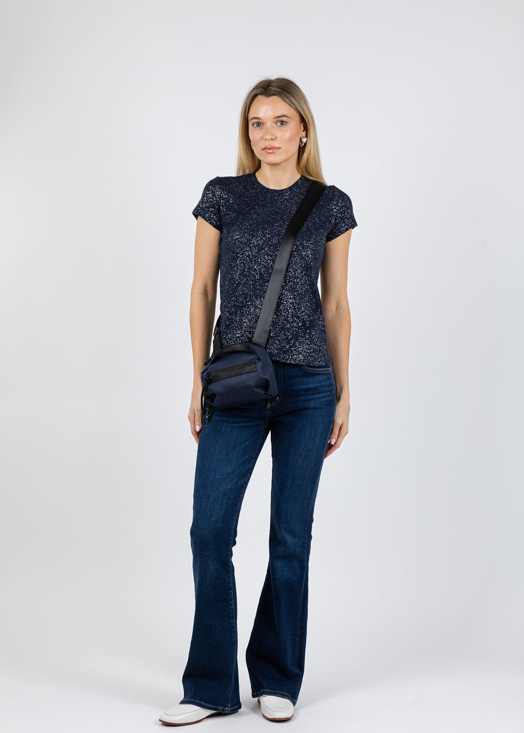 ATM School Boy Tee in Obsidian/Silver available at Barbara Katz