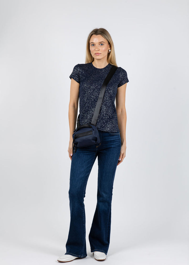 ATM School Boy Tee in Obsidian/Silver available at Barbara Katz