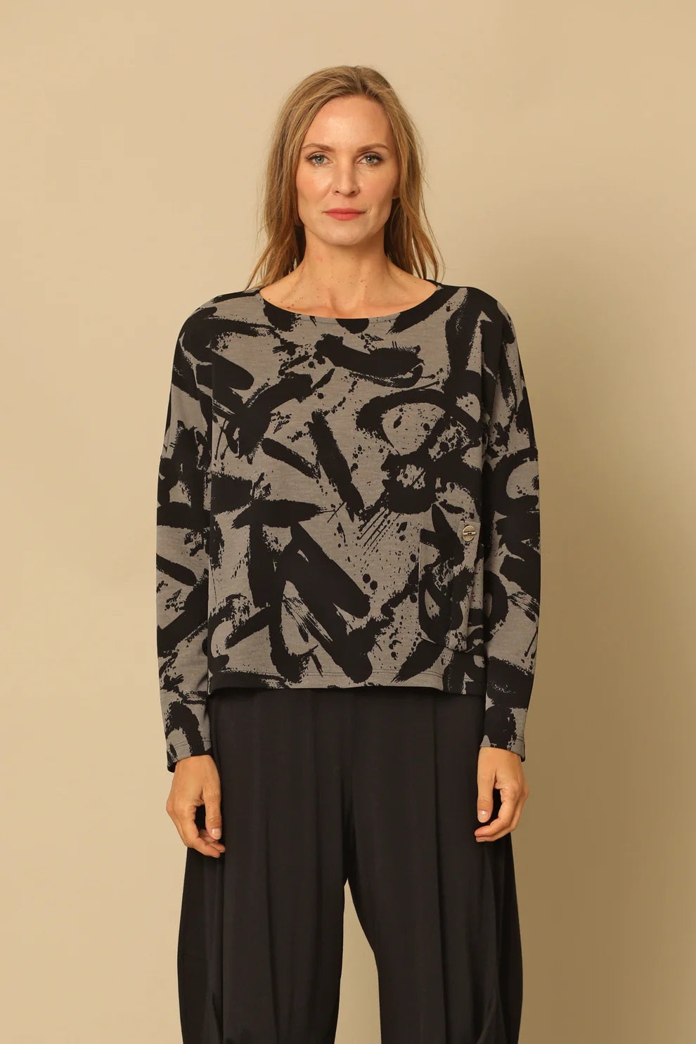 Addison Abstract Knit Top