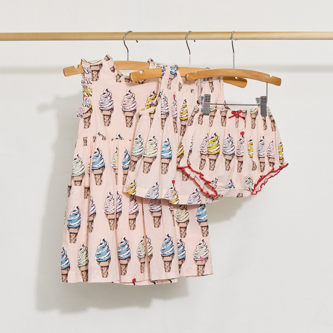 Pink Chicken Baby Girls Jaipure 2-Piece Set - Pink Soft Serve available at Barbara Katz