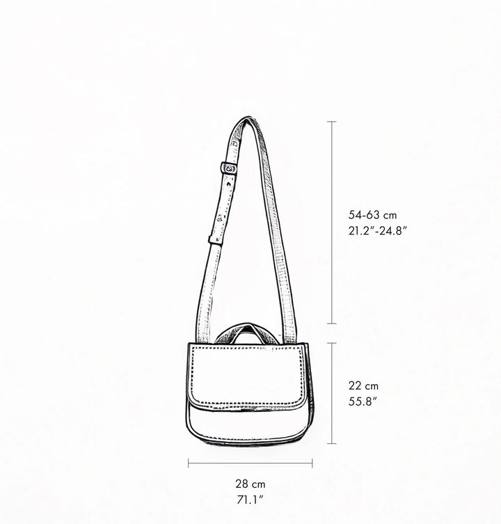 Daniella Lehavi Alba Messenger Bag measurements