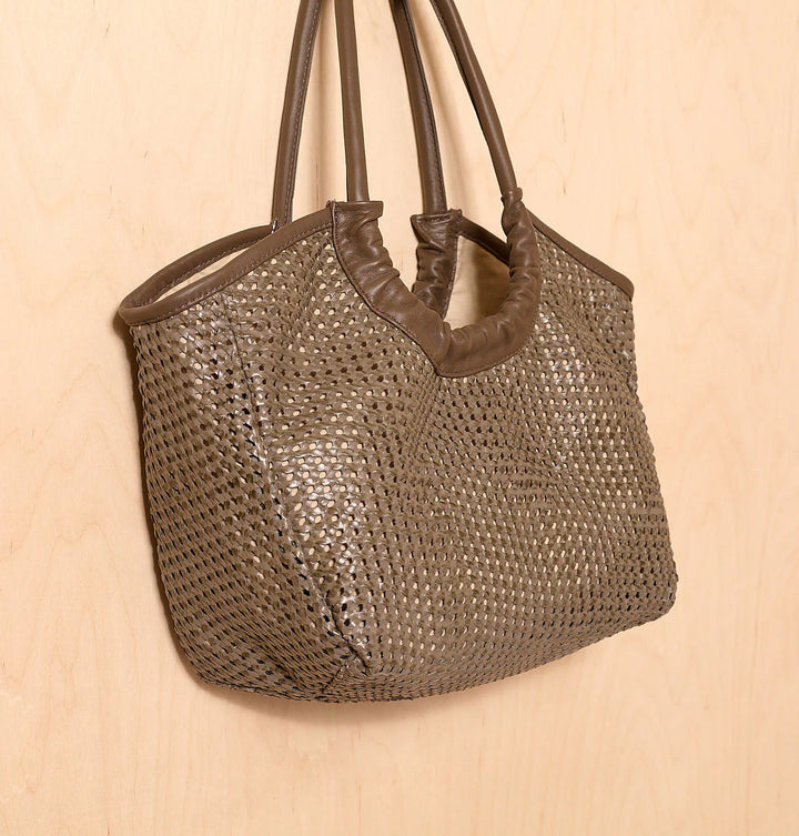 Daniella Lehavi Alba Tote Bag in Grey available at Barbara Katz