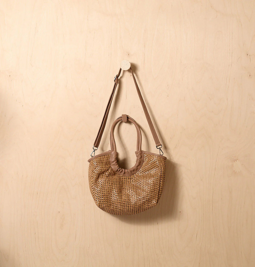 Daniella Lehavi Alba Tote Crossbody Bag in Mocca available at Barbara Katz