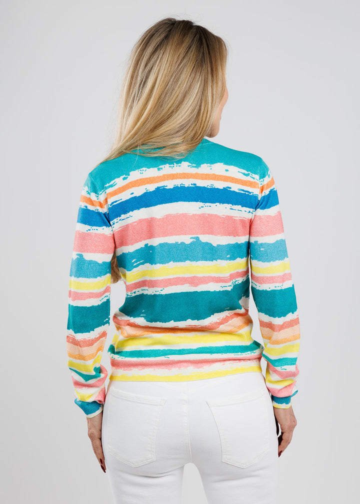 Aldomartins Avalon Crew Neck Sweater in Green available at Barbara Katz