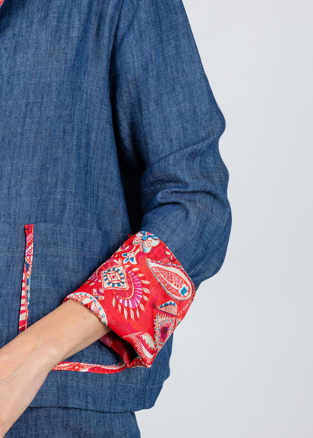 Aldomartins Janice Denim Jacket available at Barbara Katz