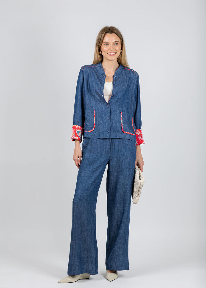 Aldomartins Janice Denim Jacket & Pants available at Barbara Katz