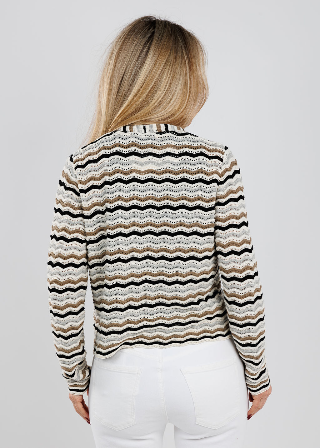 Aldomartins Vero Wave Cardigan in Multi available at Barbara Katz