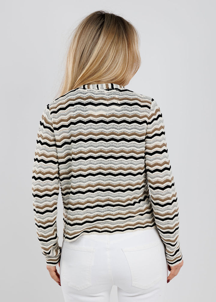 Aldomartins Vero Wave Cardigan in Multi available at Barbara Katz